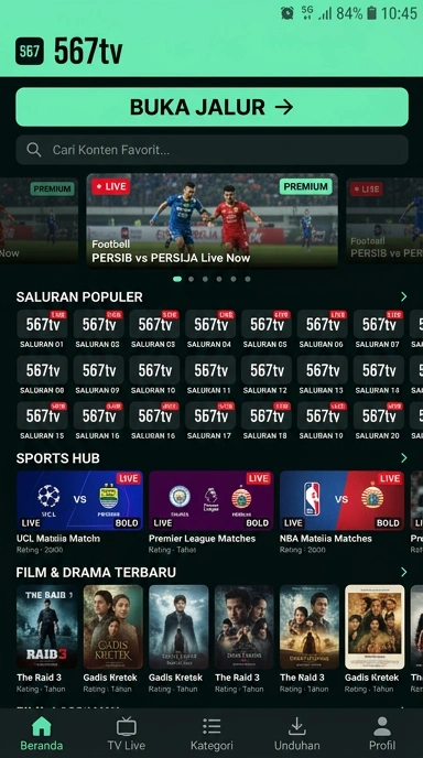 Link Alternatif 567tv untuk Pengguna Android