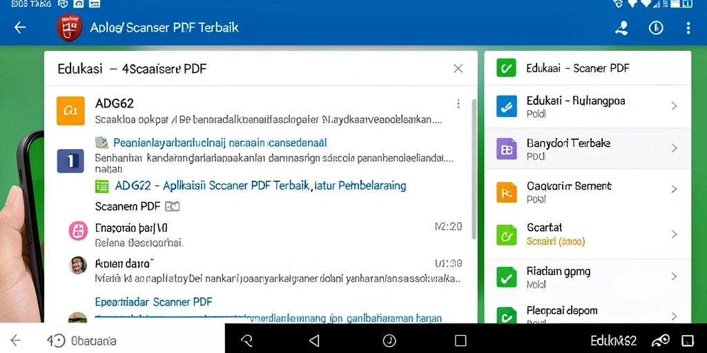 Antarmuka pengguna <strong>ADG62</strong> yang intuitif dan efisien untuk pemindaian PDF.