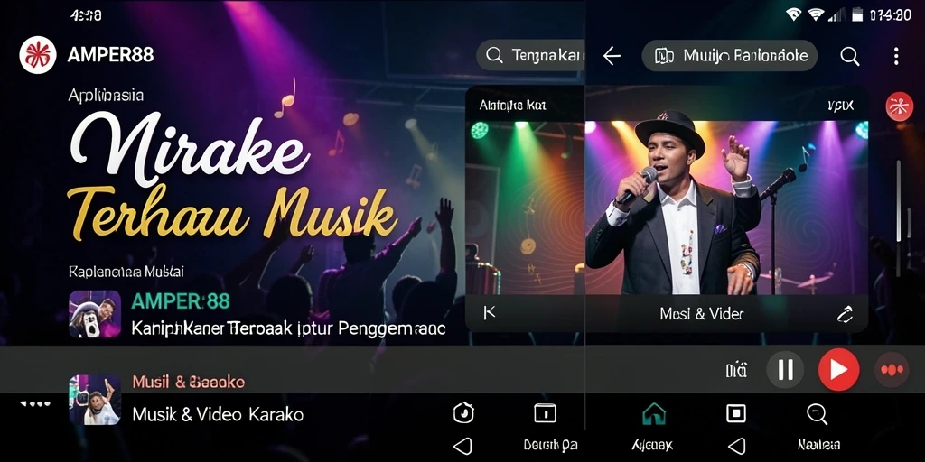 Antarmuka pengguna AMPER88 yang sederhana dan menarik.