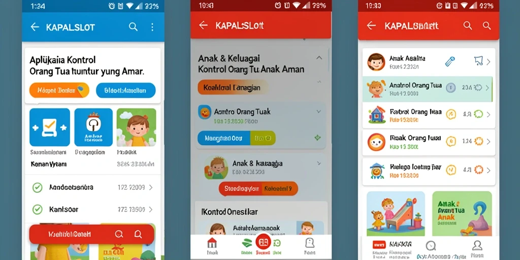 Antarmuka KAPALSLOT yang ramah pengguna dan berfungsi sebagai kontrol orang tua.